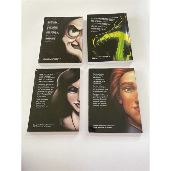 Set of 4 Disney Villain Tales by Serena Valentino Paperback Books - Picture 6 of 13